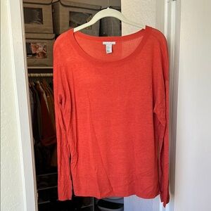 Burnt Orange Long Sleeve Sweater